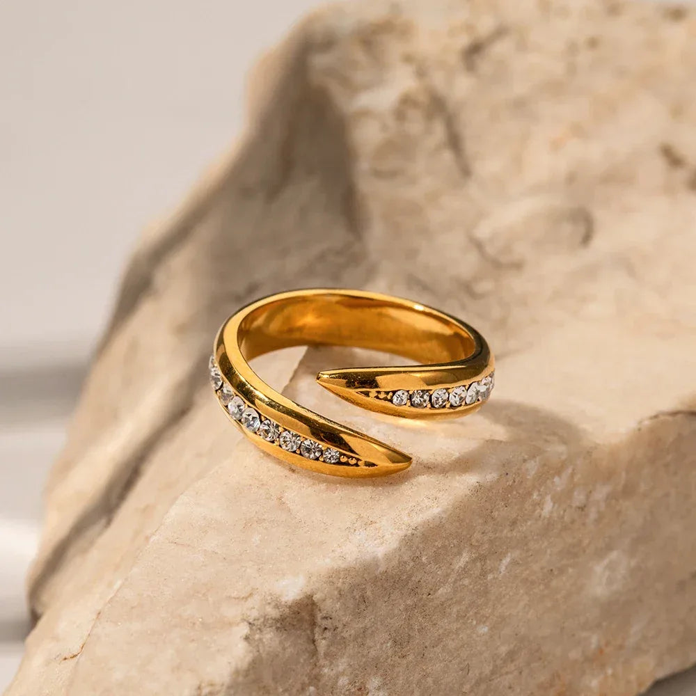 Anel Classic Luna Banhado a Ouro 18k – Dolce Diva - Dolce Diva