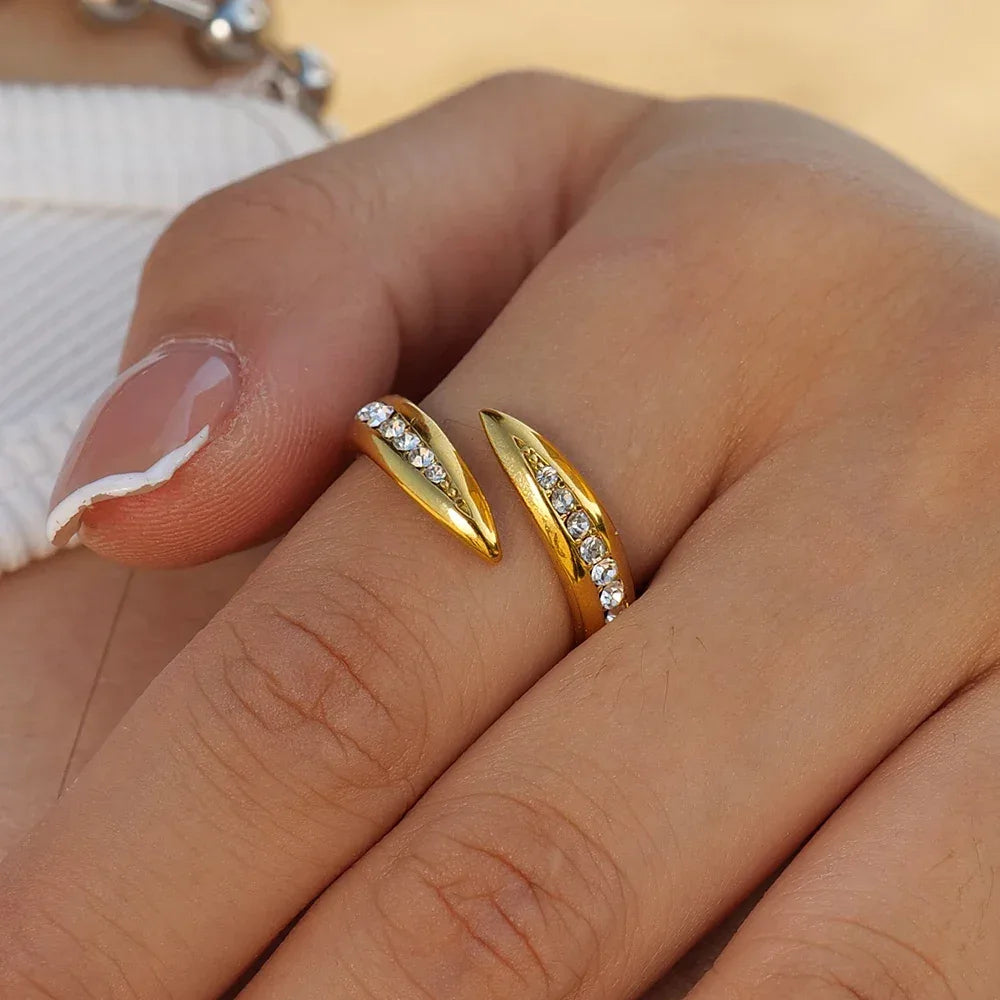 Anel Classic Luna Banhado a Ouro 18k – Dolce Diva - Dolce Diva