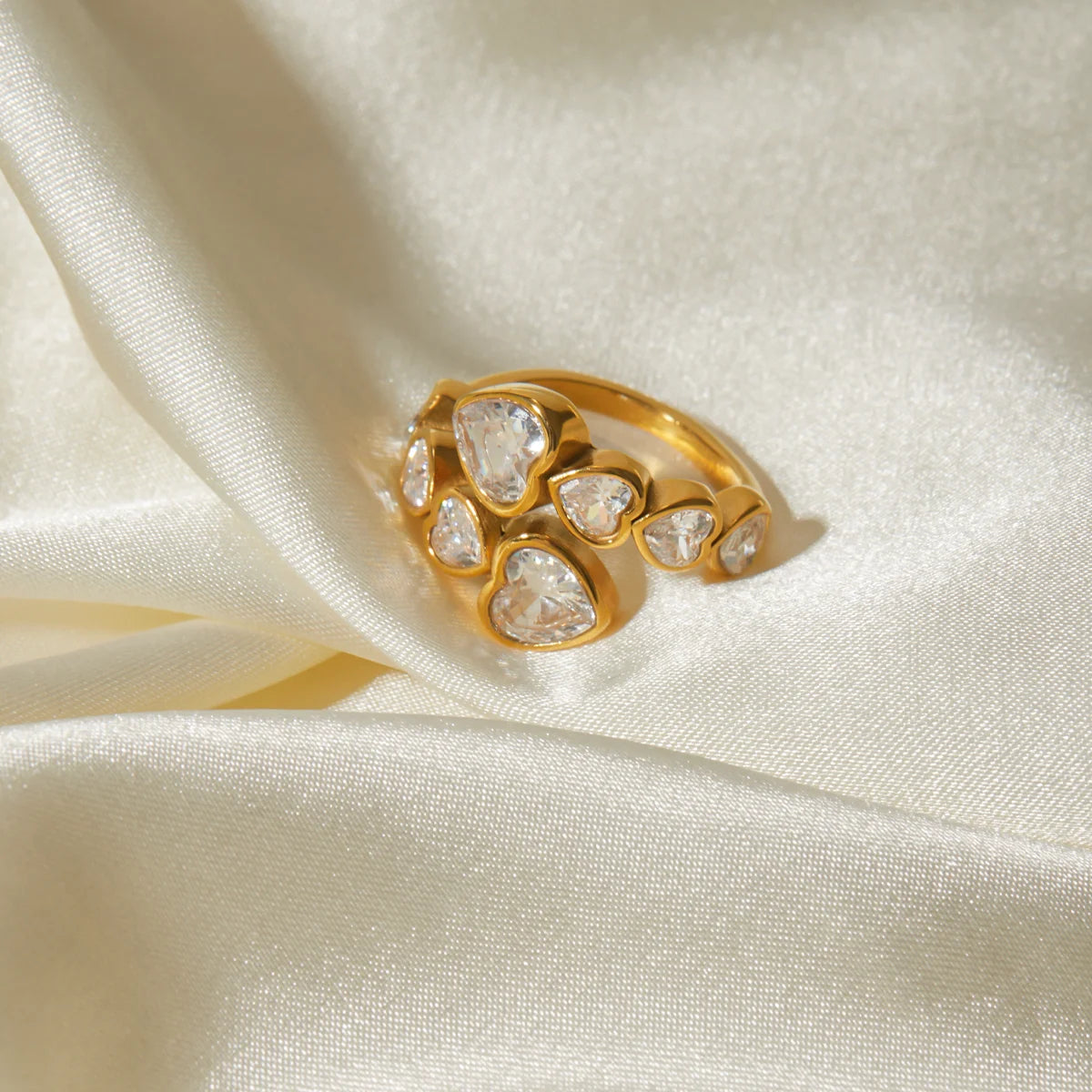 Anel-Coração-Aurora-Banhado-a-Ouro-18k – Dolce-Diva