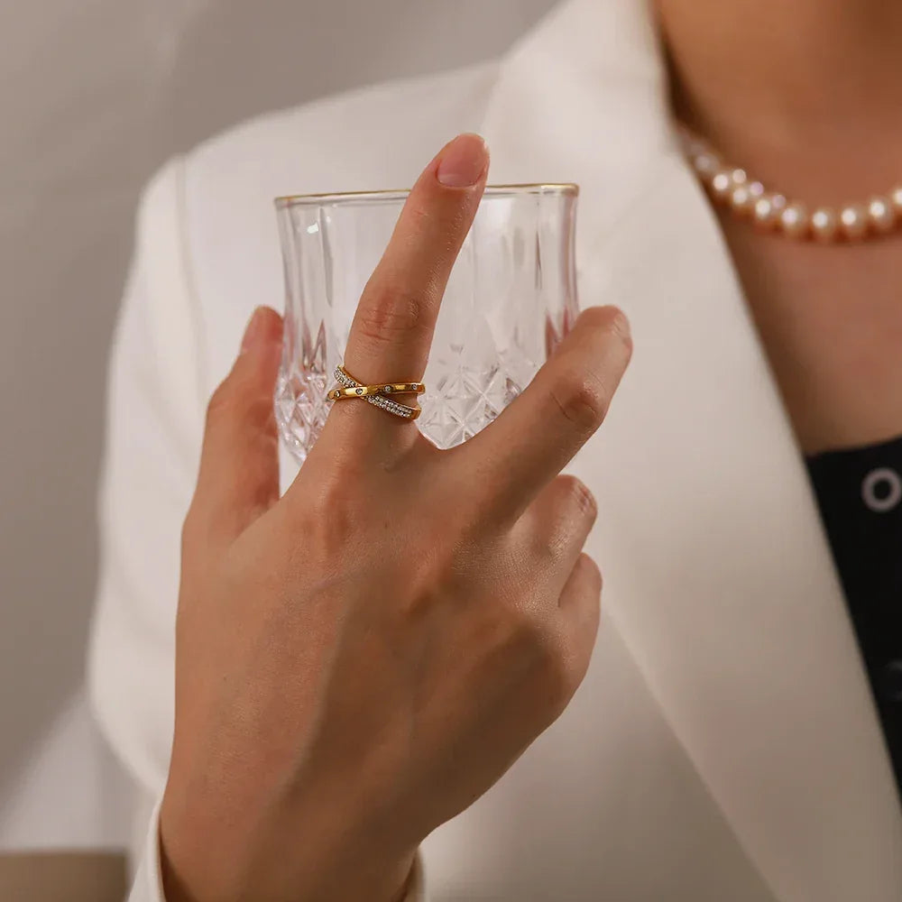 Anel Urban Glow Banhado a Ouro 18k – Dolce Diva - Dolce Diva