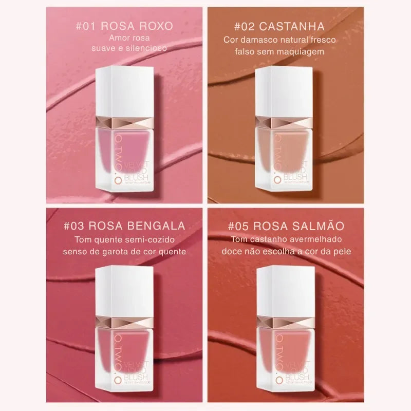 Blush Líquido O.TWO.O 4 Cores - Dolce Diva - Dolce Diva