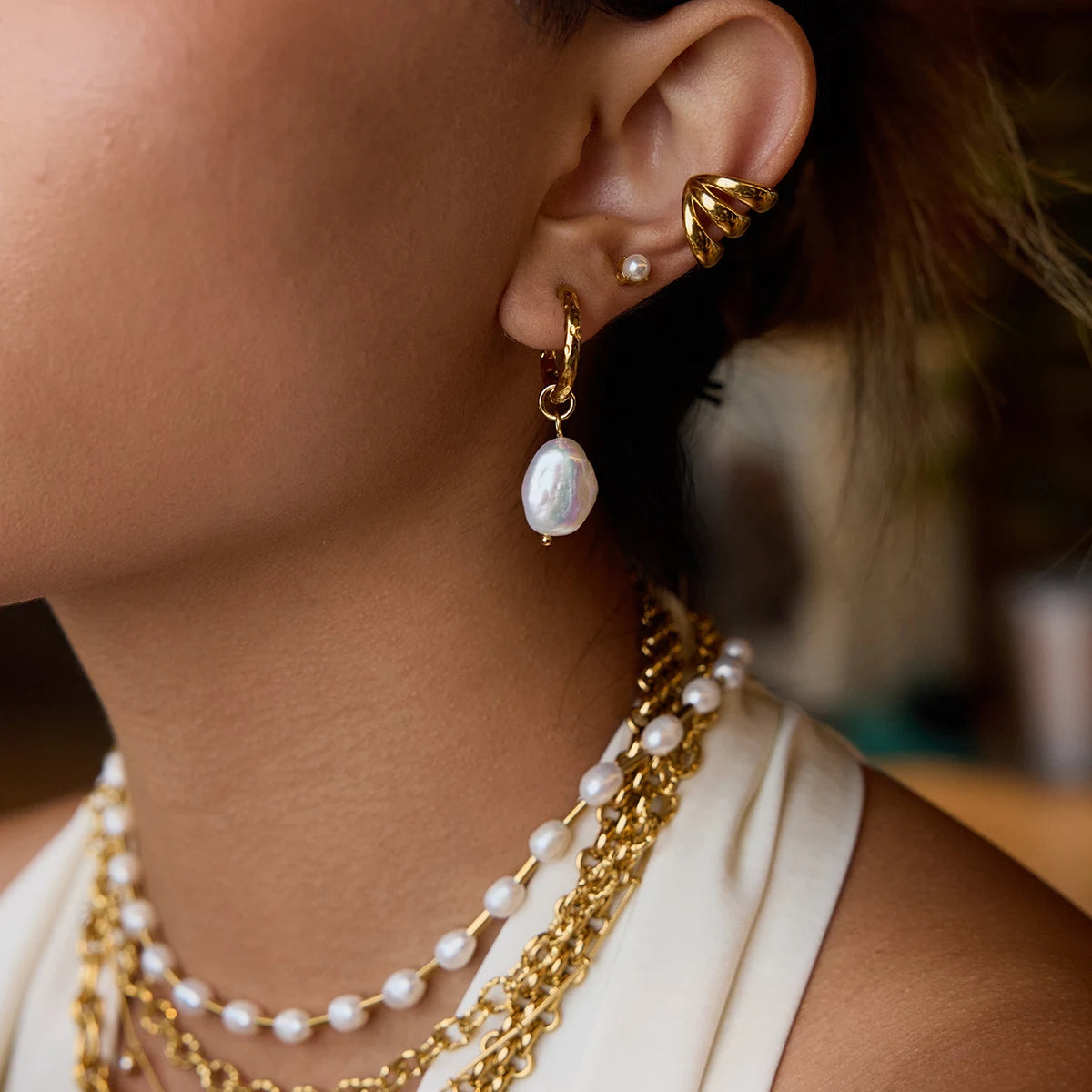 Brinco-Argola-Pérola-Serena-Banhado-a-Ouro-18k-Dolce-Diva