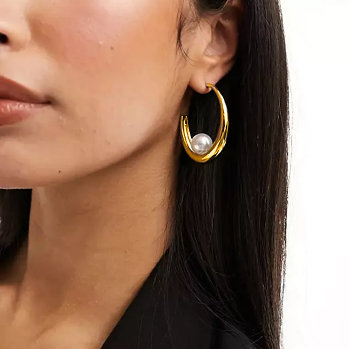 Brinco-Noir-Retângulo-Texturizado-Banhado-a-Ouro-18k-Dolce-Diva