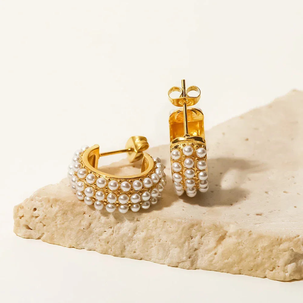 Brinco Pérola di Verona Banhado a Ouro 18k – Dolce Diva - Dolce Diva