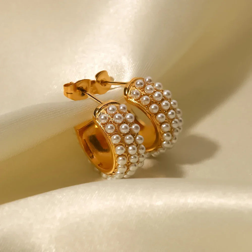 Brinco Pérola di Verona Banhado a Ouro 18k – Dolce Diva - Dolce Diva