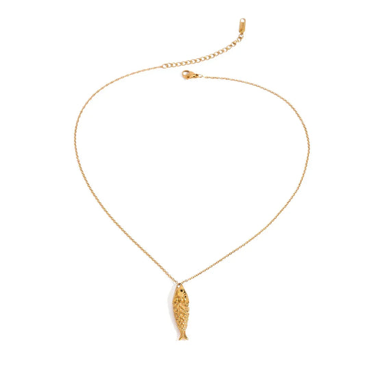 Colar Carpa da Sorte Banhado a Ouro 18k – Dolce Diva - Dolce Diva