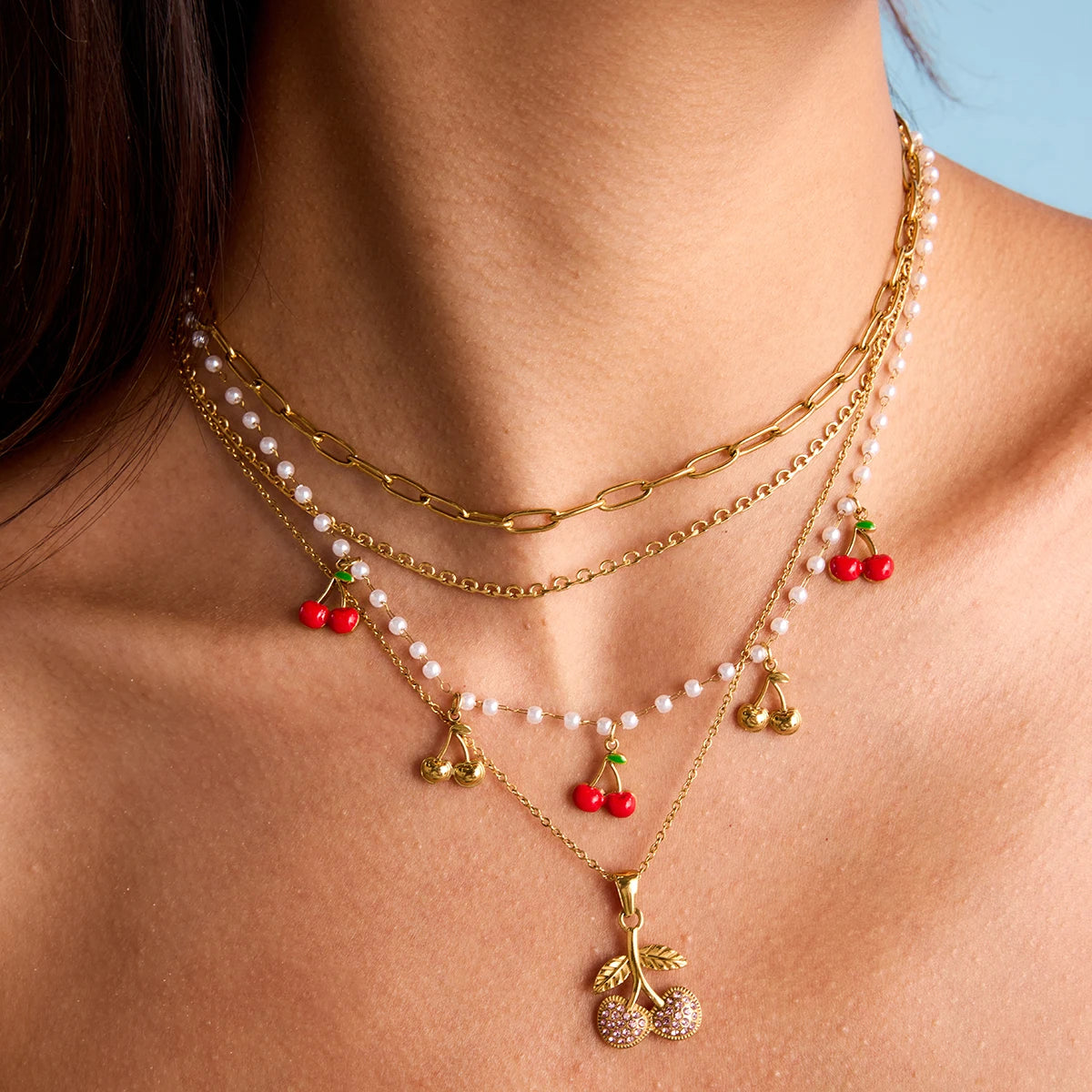 Colar-Cherry-Bloom-Banhado-a-Ouro-18k-Dolce-Diva