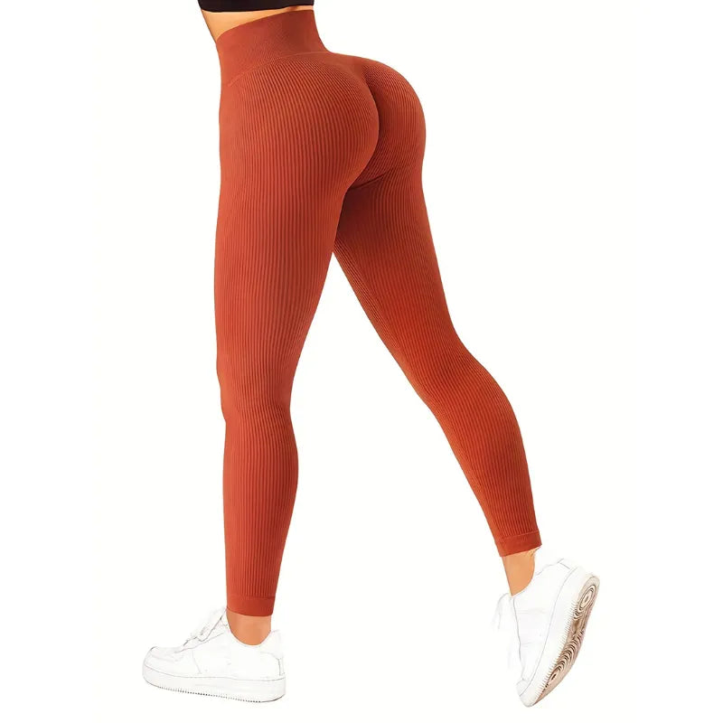 Legging Cintura-Alta-Textura-Canelada-Dolce-Diva