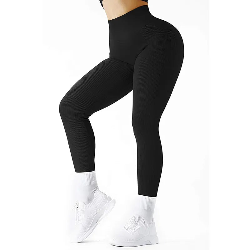 Legging Cintura-Alta-Textura-Canelada-Dolce-Diva