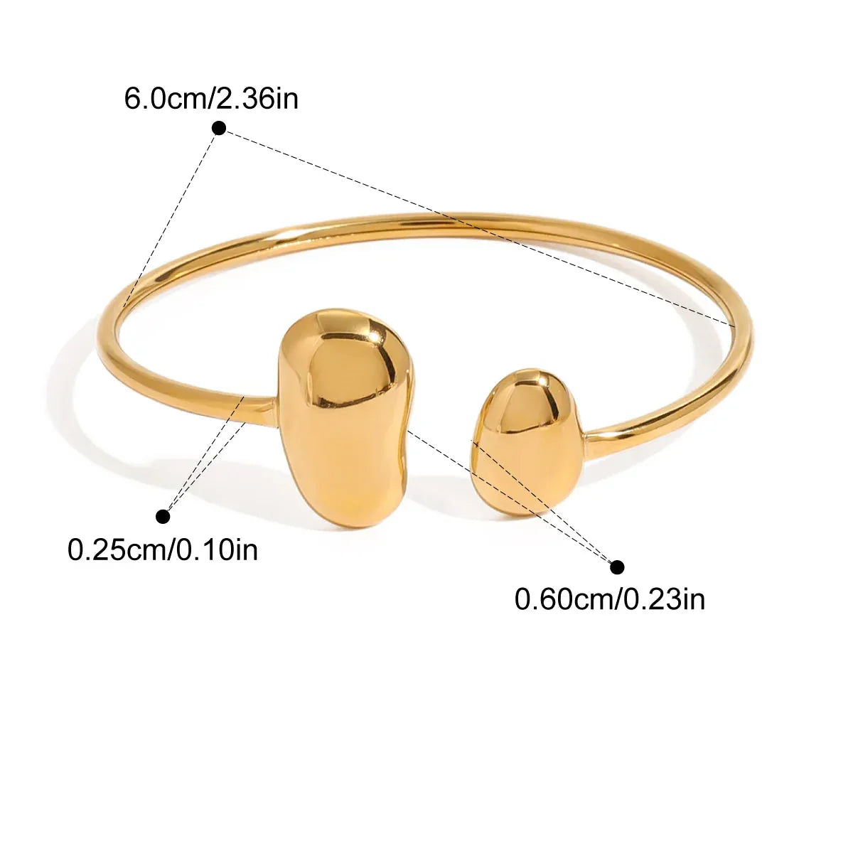 Pulseira Bangle Aura Twist Banhada a Ouro 18k – Dolce Diva - Dolce Diva