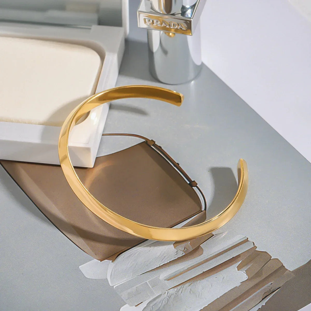 Pulseira Cuff Essenza Banhada a Ouro 18k – Dolce Diva - Dolce Diva