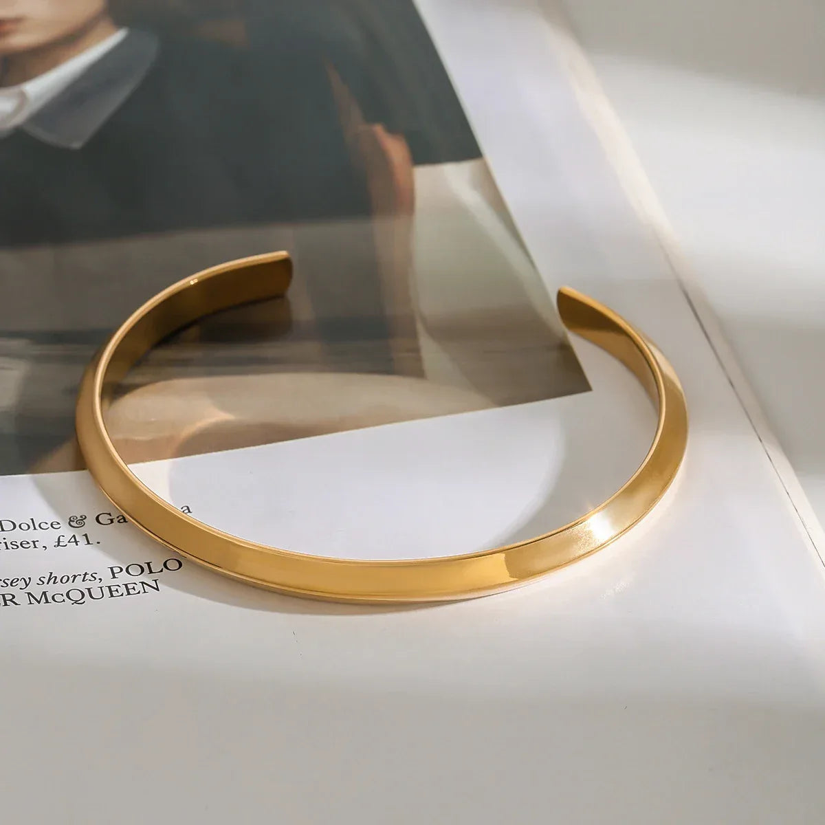 Pulseira Cuff Essenza Banhada a Ouro 18k – Dolce Diva - Dolce Diva