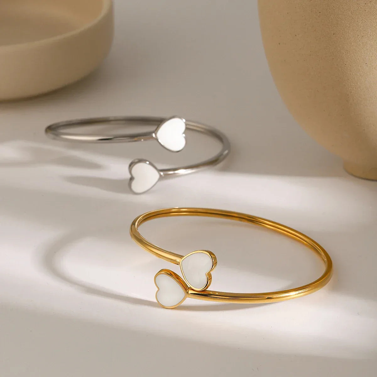 Pulseira Cuff Heartflow Banhada a Ouro 18k – Dolce Diva - Dolce Diva