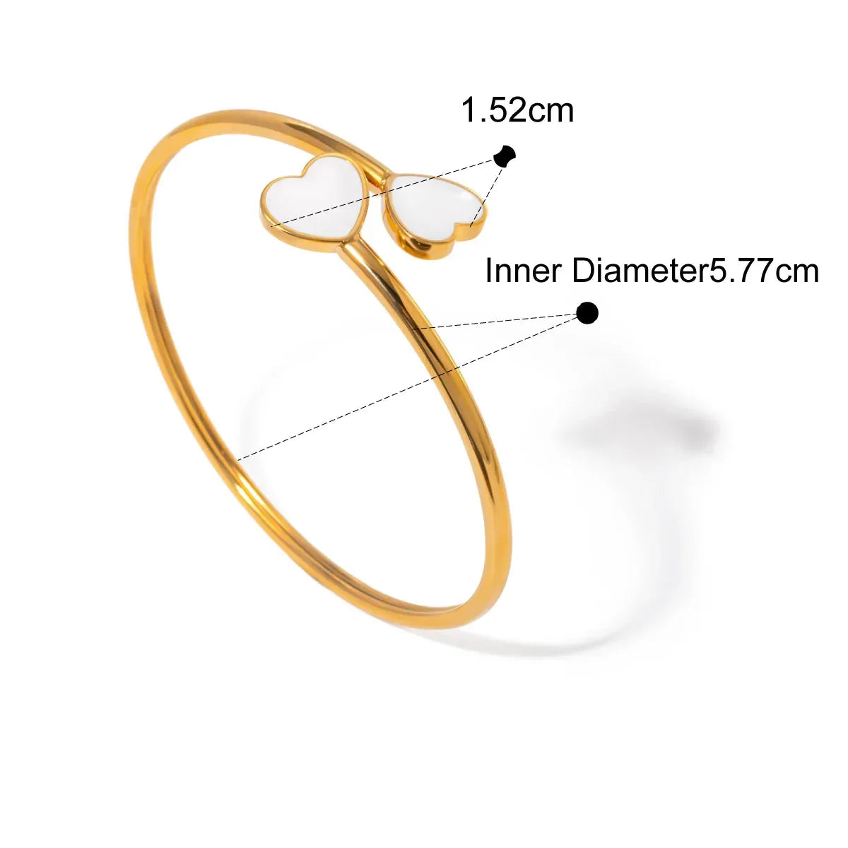 Pulseira Cuff Heartflow Banhada a Ouro 18k – Dolce Diva - Dolce Diva