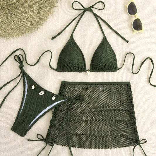 Conjuto Biquini Malibu-3 Peças - Dolce Diva