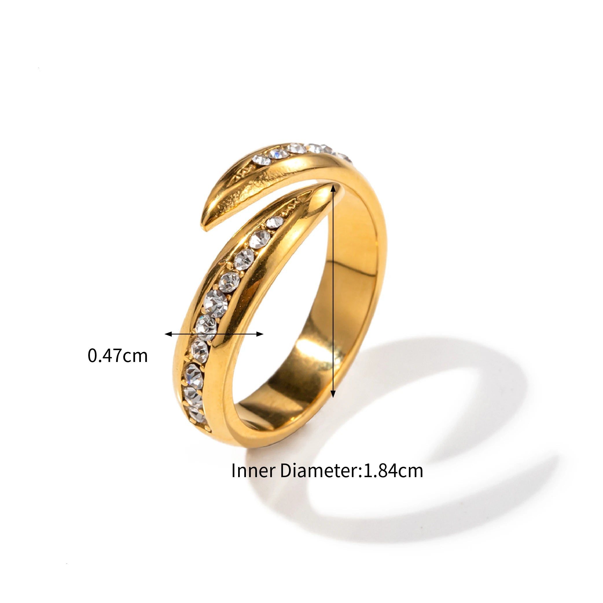 Anel Classic Luna Banhado a Ouro 18k – Dolce Diva