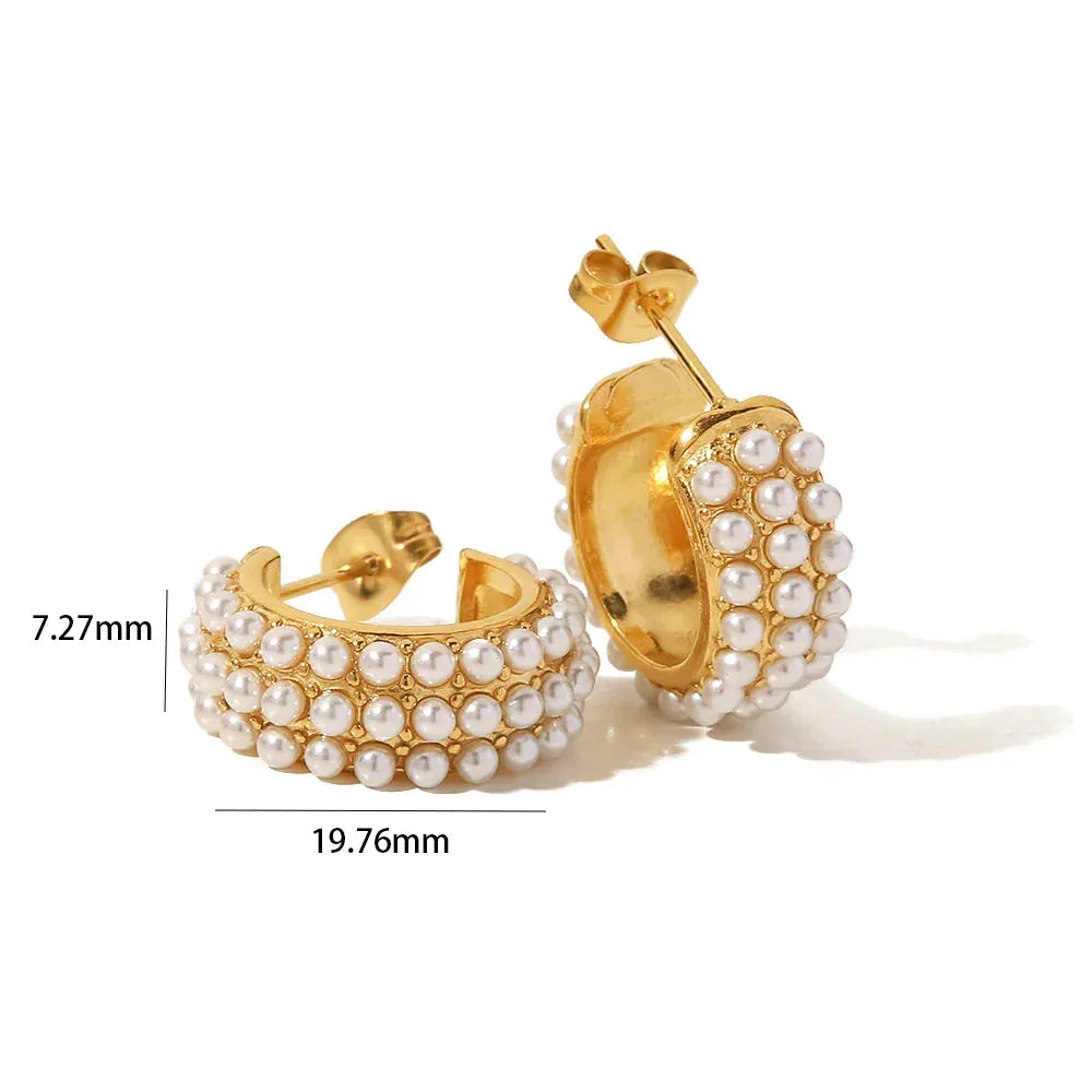 Brinco Pérola di Verona Banhado a Ouro 18k – Dolce Diva - Dolce Diva