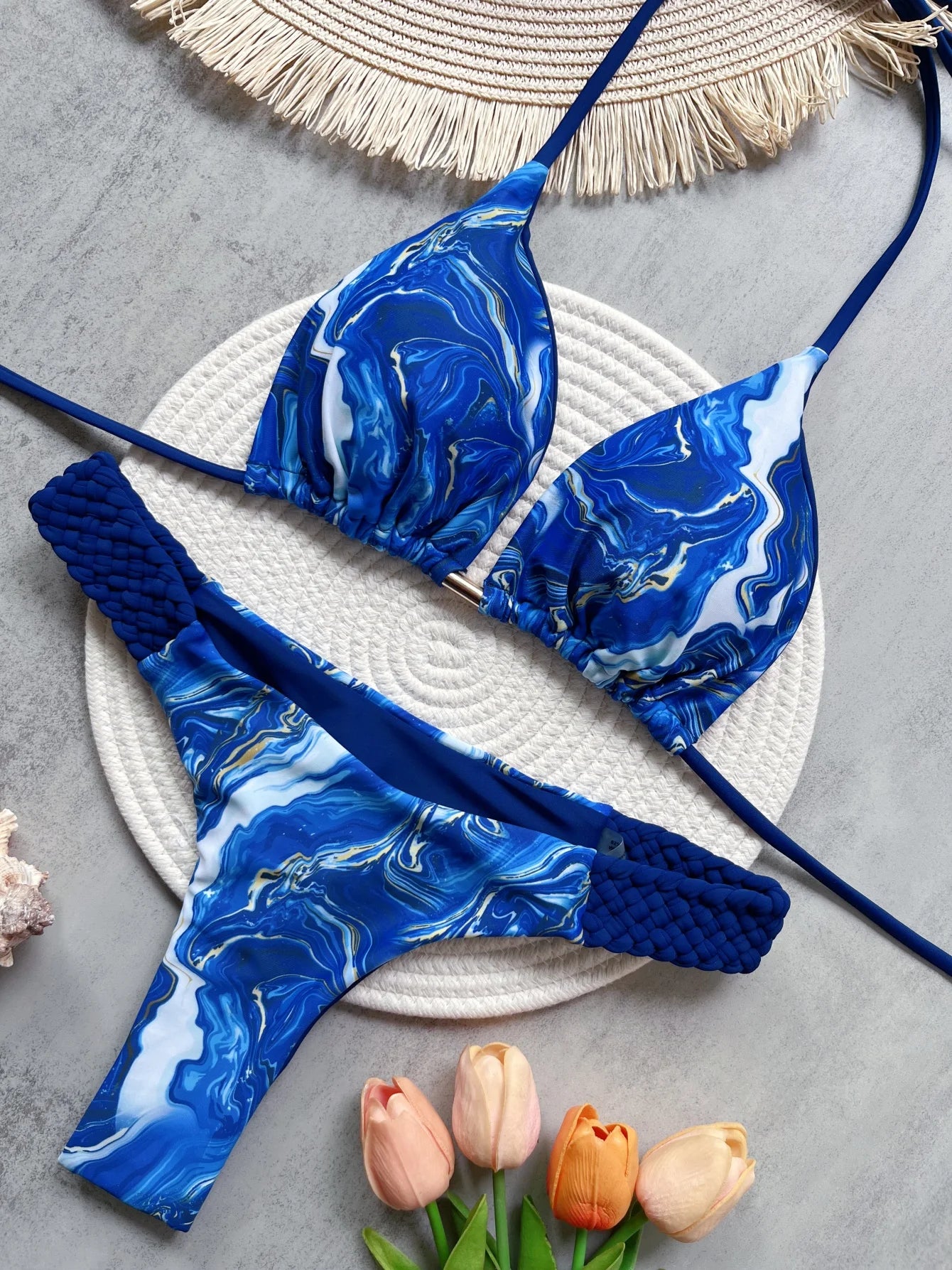 Biquíni Cortininha Fio Dental Lua