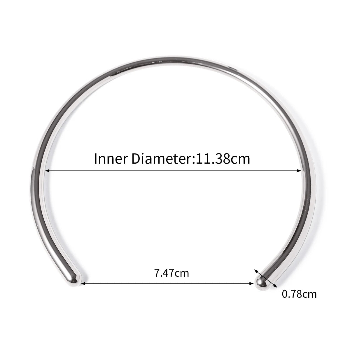 Gargantilha Minimalista em Aço Inox Polido - Dolce Diva
