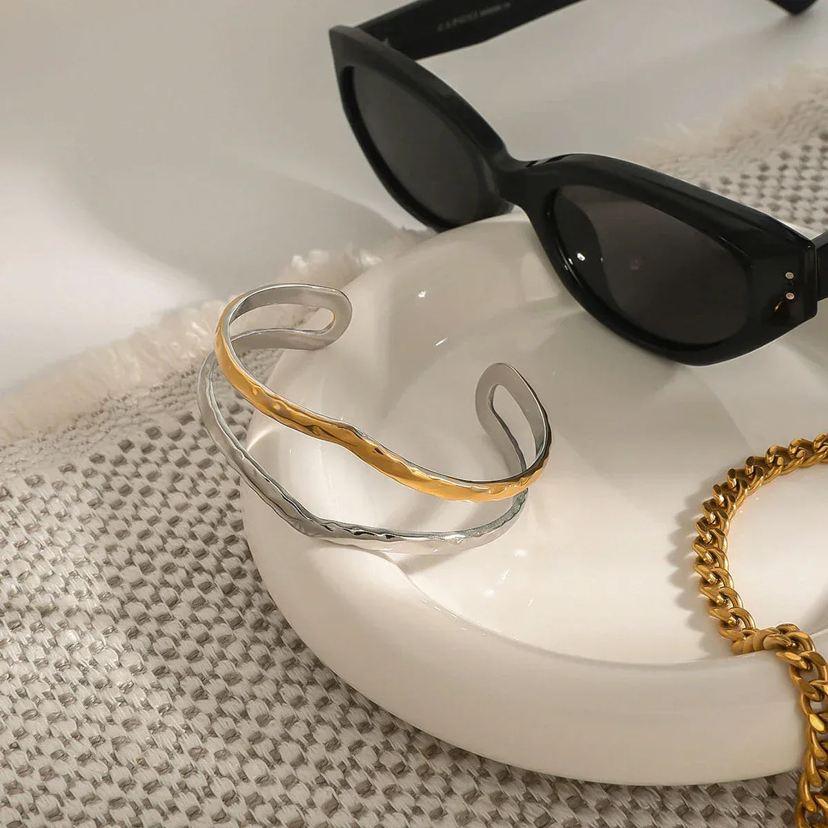 Pulseira Feminina Aço Inoxidável Estilo Skeleton - Dolce Diva - Dolce Diva