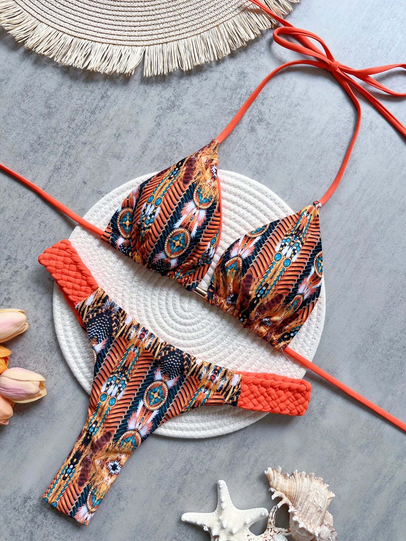 Biquíni Cortininha Fio Dental Lua